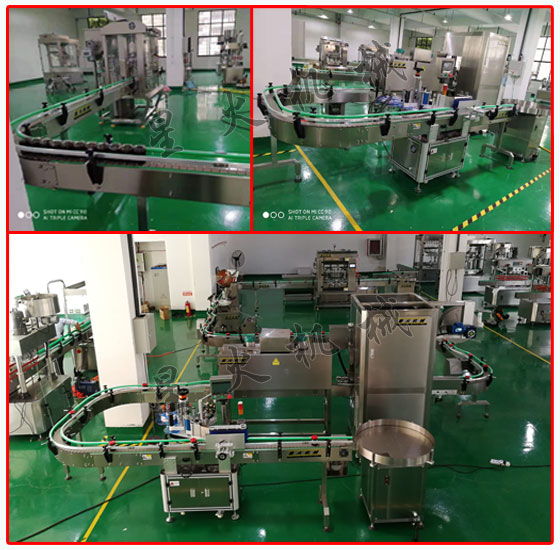 星火廠房牛肉醬濃醬灌裝機械設備細節及牛肉醬灌裝生產線實拍