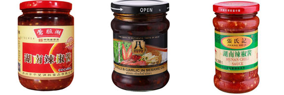 辣椒醬灌裝機生產廠家-辣椒醬醬狀灌裝機生產線灌裝樣品圖