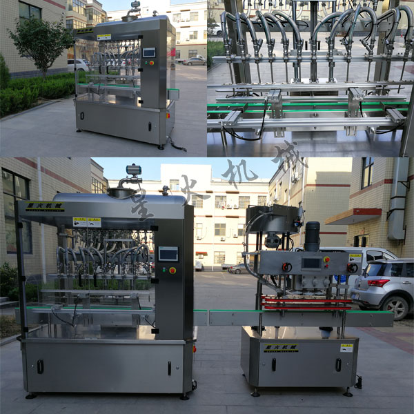 全自動牛肉醬濃醬灌裝機-牛肉醬灌裝流水線機械設備廠房實拍