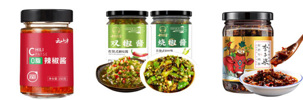 辣椒醬加工設備廠家-全自動辣椒醬生產(chǎn)線灌裝樣品圖