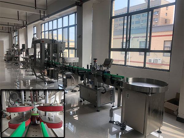 香菇醬自動灌裝機生產線細節圖